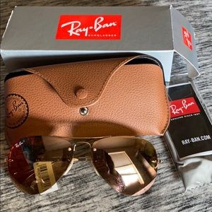 Ray-ban Highstreet 59mm Semi Rimless Sunglasses